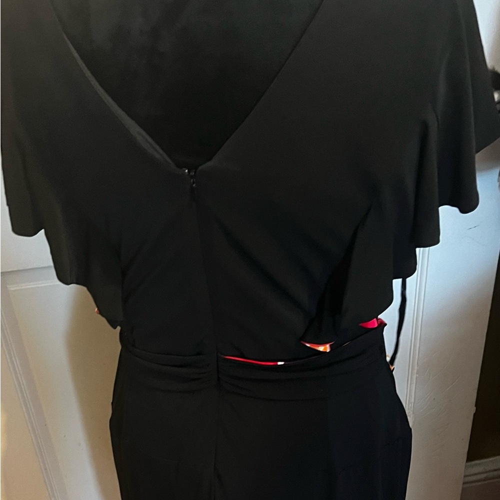 Black/floral dress